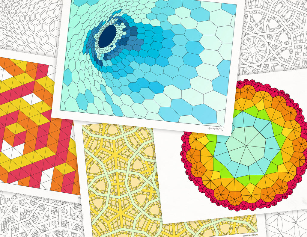HYBYCOZO Sacred Geometry Coloring Book – COZO