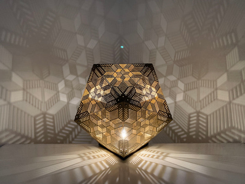 Escher Table Light - Gold